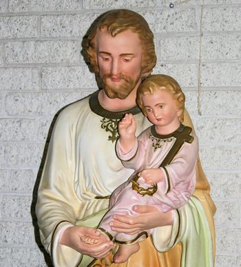 St Joseph with child Jesus
