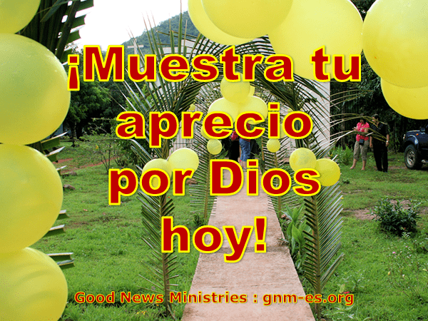Muestra tu aprecio por Dios